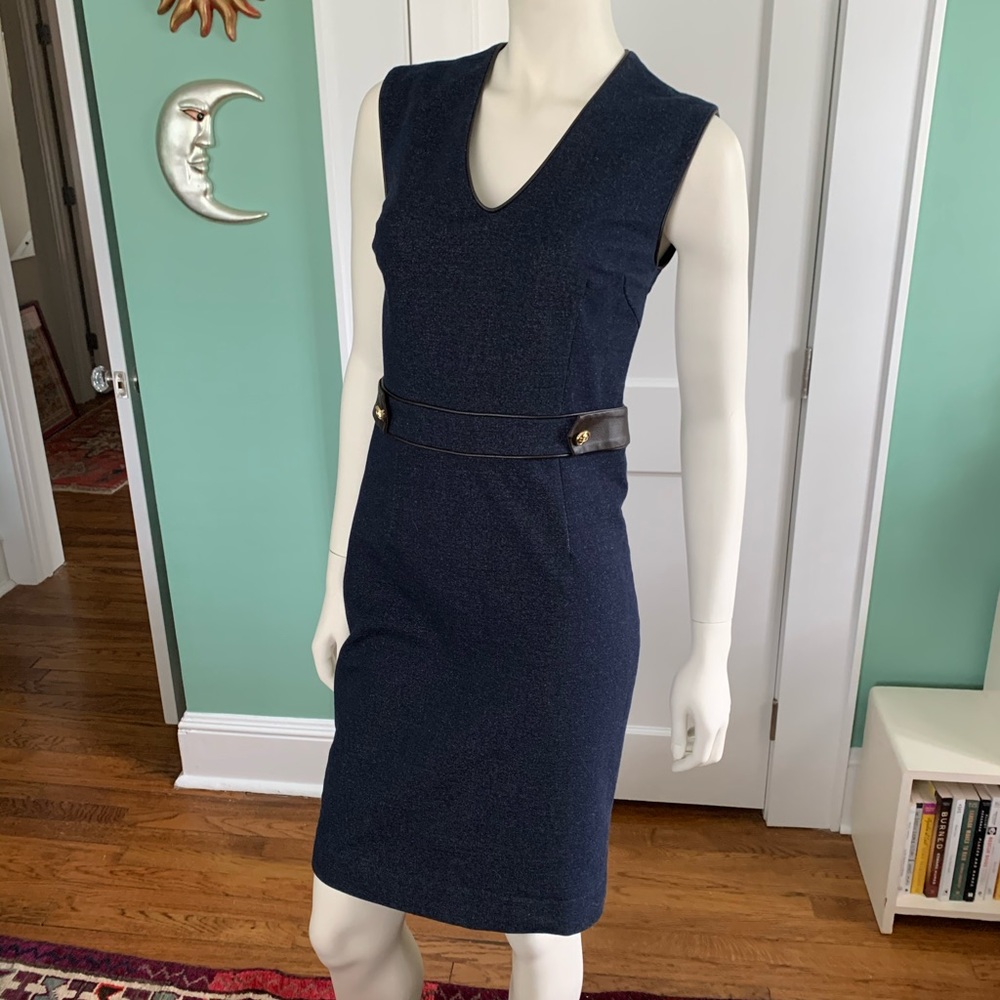 Tory Burch denim V-neck dress